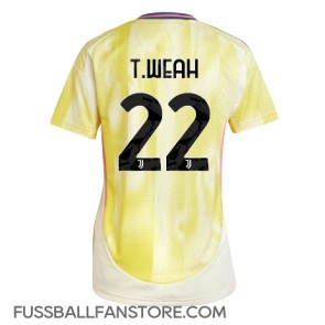 Juventus Timothy Weah #22 Replik Auswärtstrikot Damen 2024-25 Kurzarm